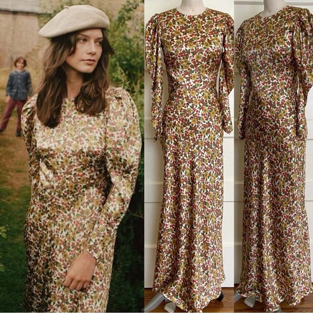 Doen Multicolor Floral Long Sleeve Dress